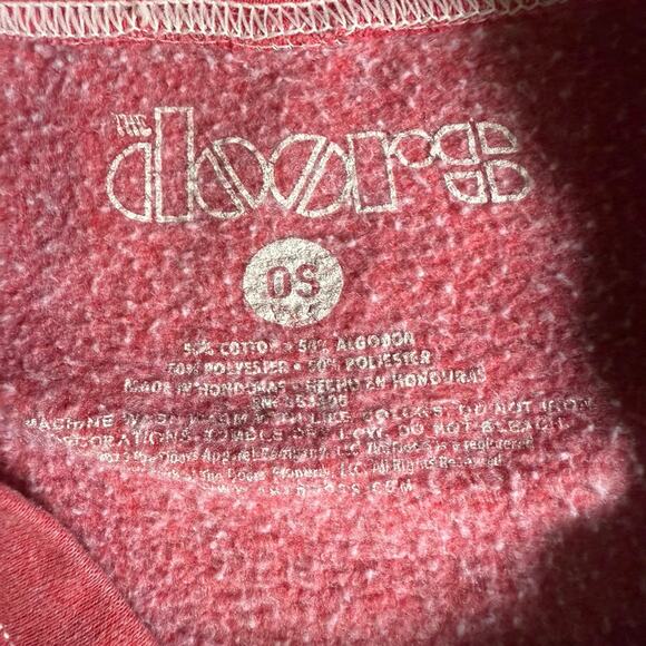 Vintage The Doors Oversized Pink Graphic Sweatshirt One Size Rock Band Tee - Picture 6 of 8